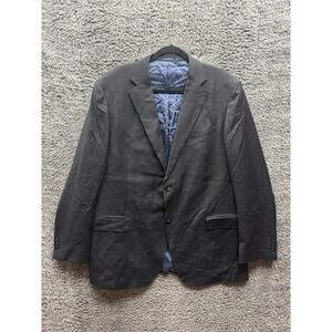 Suitsupply Reda Napoli Single Breasted Pure Wool Blazer Jacket Black Men Size 58